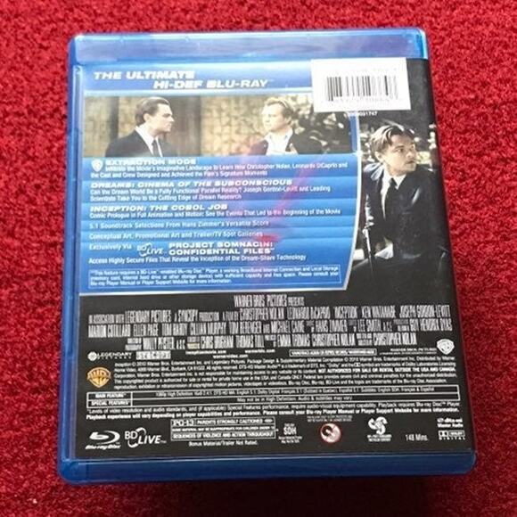 Inception & The Departed - 2 Blu-ray LOT; Nolan, Scorsese, DiCaprio, Nicholson - Picture 7 of 10
